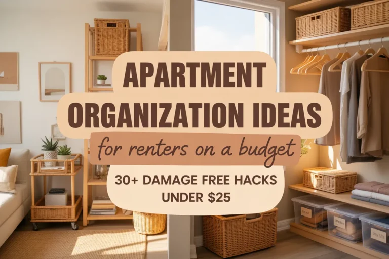 Apartment Organization Ideas for Renters on a Budget
