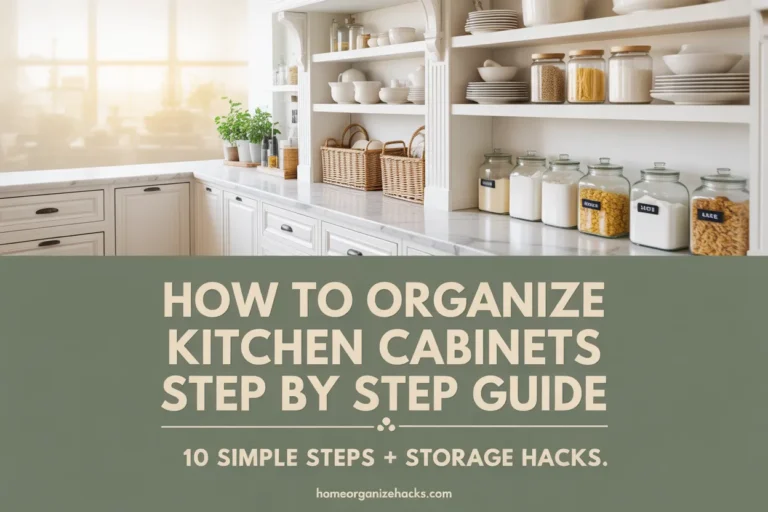 How to Organize Kitchen Cabinets Step by Step Guide