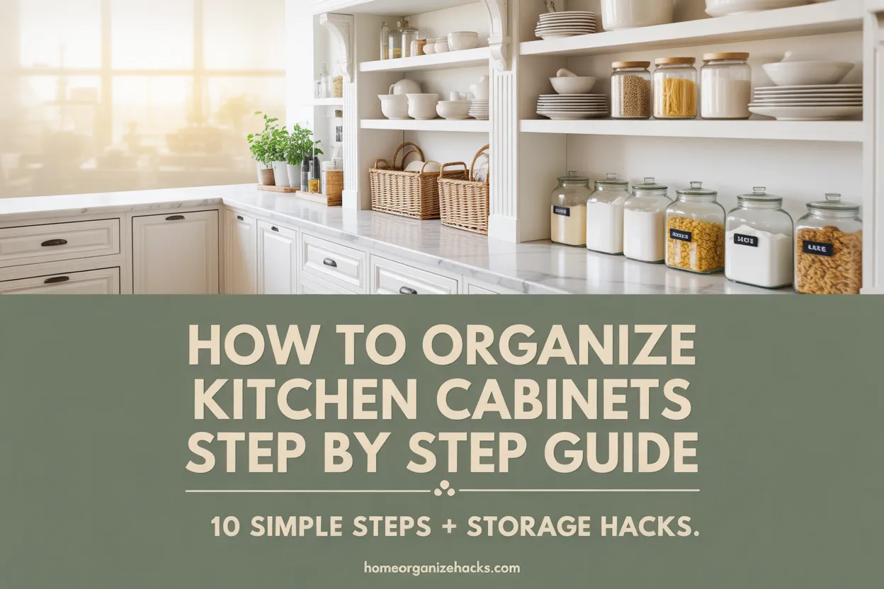 How to Organize Kitchen Cabinets Step by Step Guide