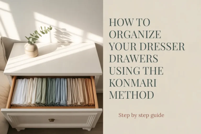 How to Organize Your Dresser Drawers Using the KonMari Method