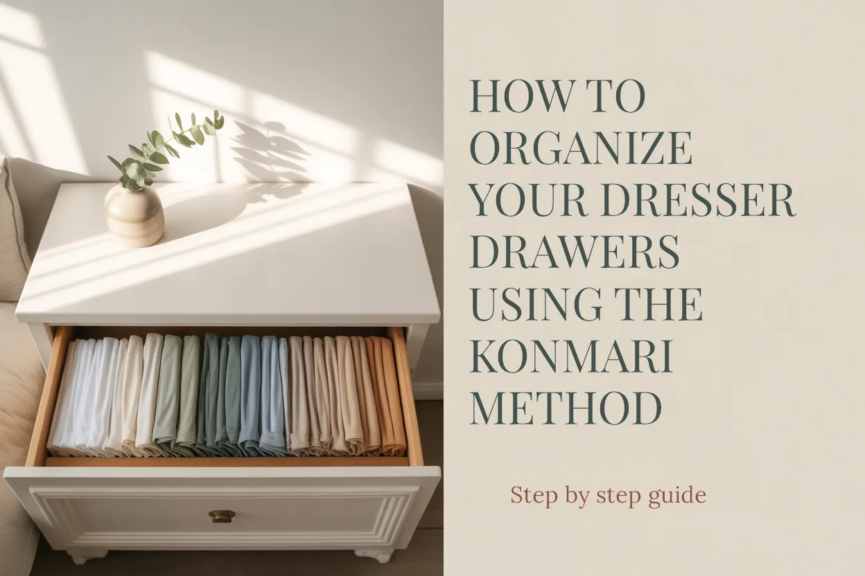 How to Organize Your Dresser Drawers Using the KonMari Method
