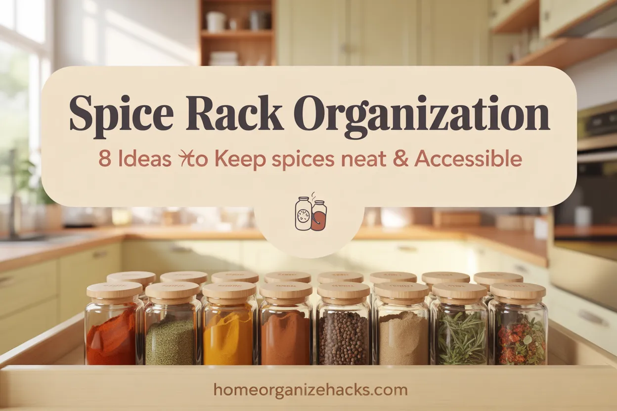 Spice Rack Organization 8 Ideas to Keep Spices Neat and Accessible
