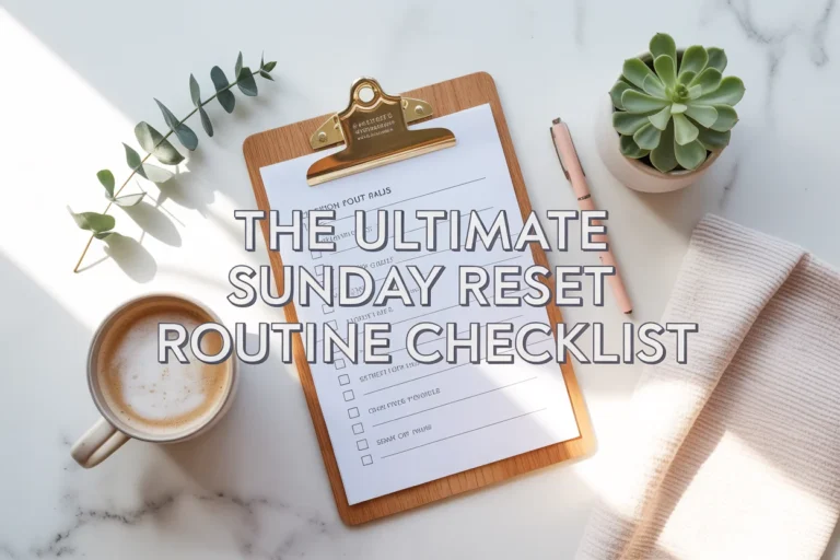 The Ultimate Sunday Reset Routine Checklist (Free Printable)