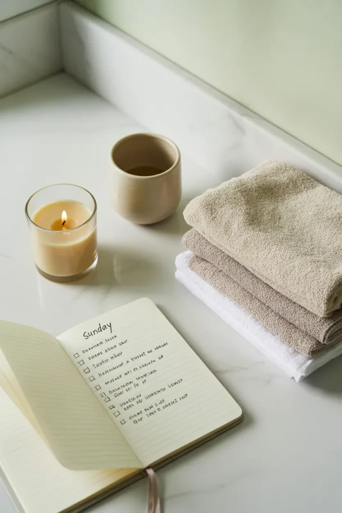 Weekly reset routine for small apartment organization ideas on a budget