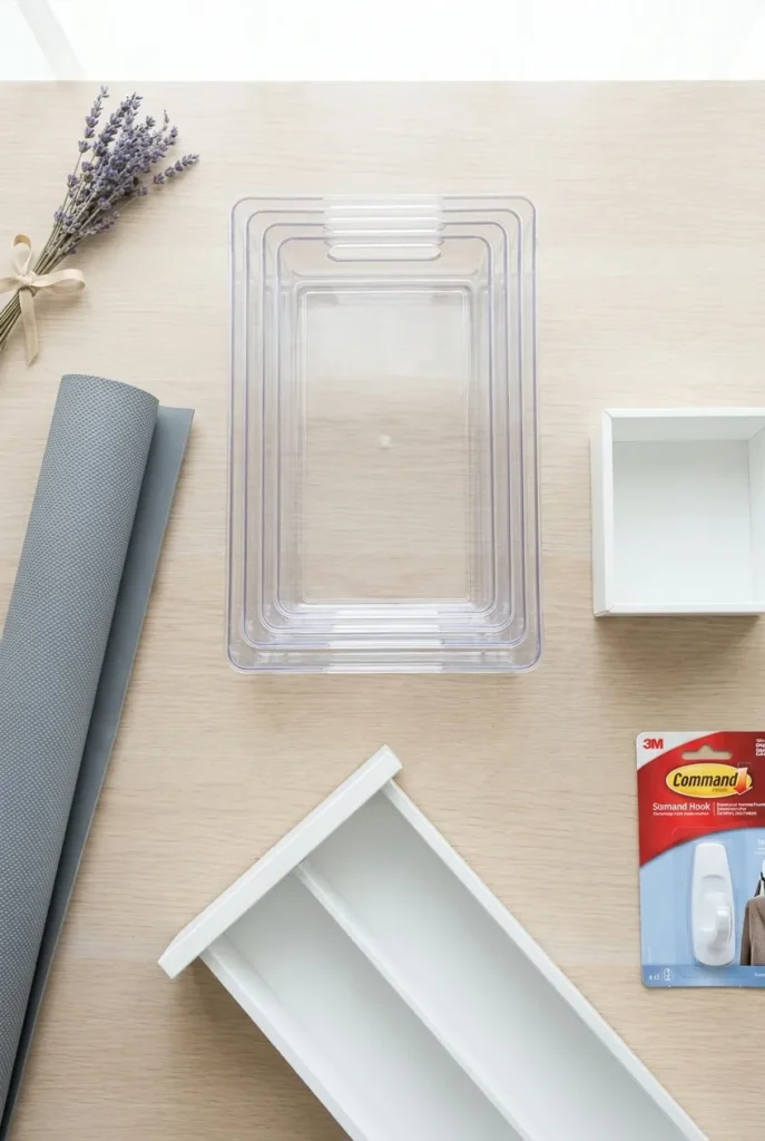 Best renter-friendly bathroom drawer organizers for toiletry organization, no drilling no adhesive products