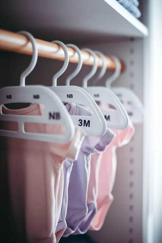 aby clothes size dividers organizing a nursery closet by age range