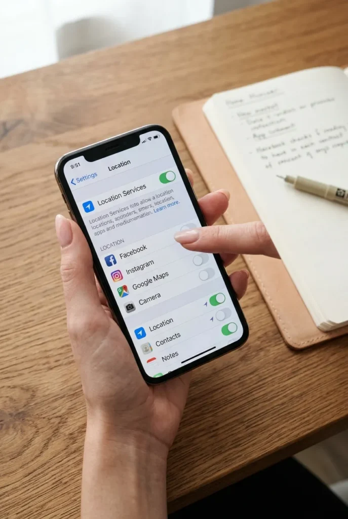 Reviewing app permissions during a digital declutter checklist